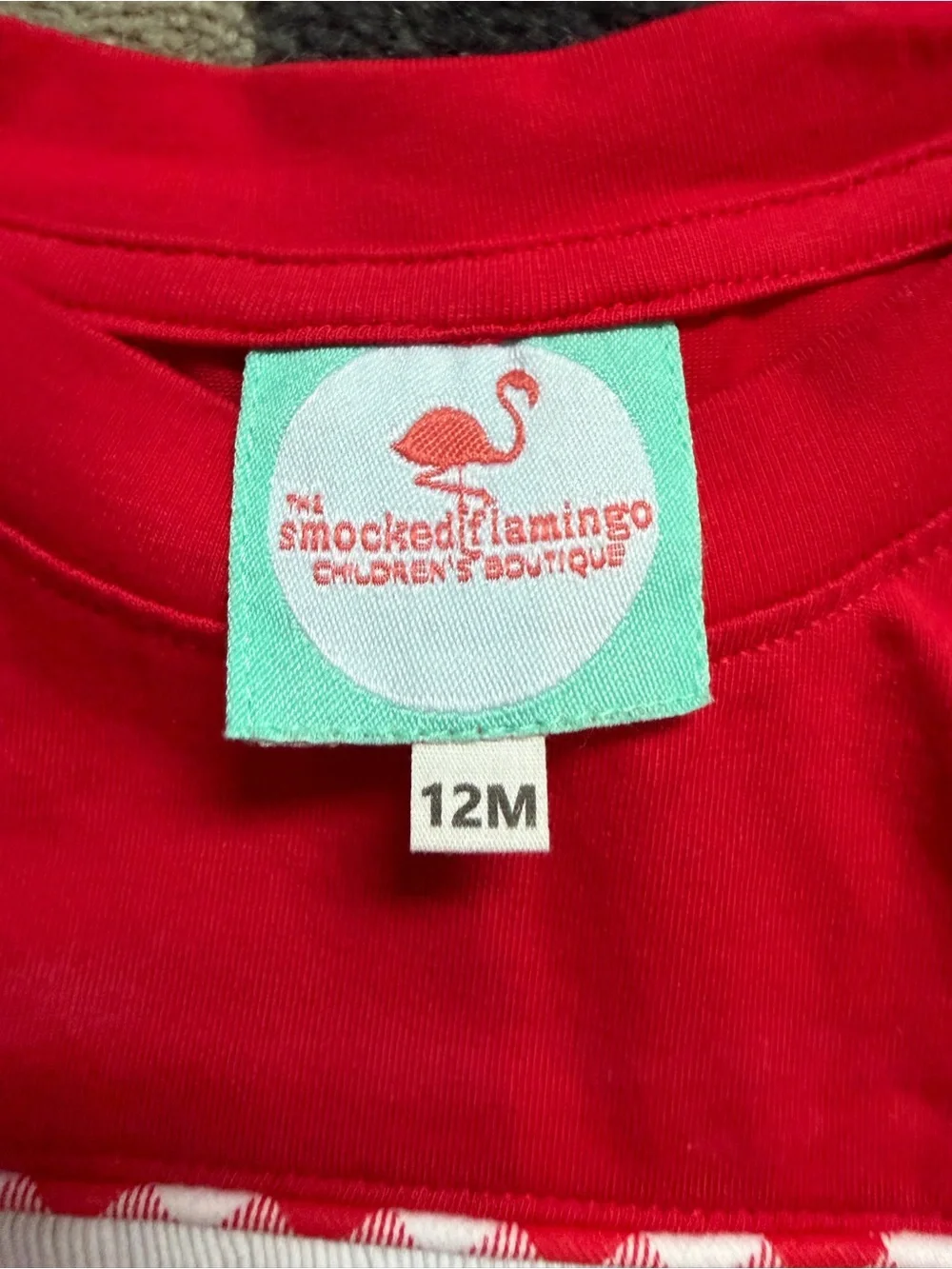 Smocked flamingo Mickey Mouse set